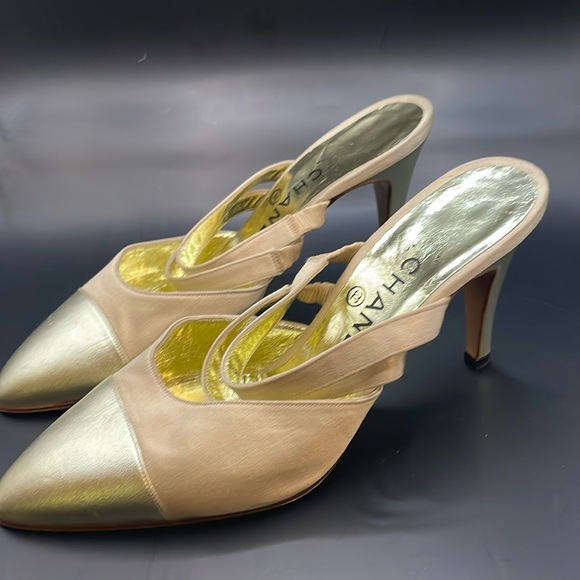 Chanel slides heels size 37.5/7 - Picture 4 of 12